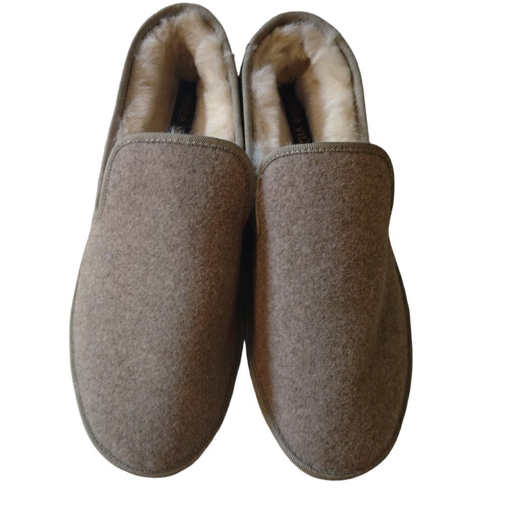 DOLCE VITA SIZE 10 WOMEN'S BEIGE SLIPPERS SLIP ON LINED  CLASSIC CASUAL NEUTRAL